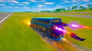 🤯 1048 MPH Instant Speed Acceleration ☠️ vs Capsule Buses  What Happens Next?