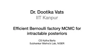 CS Katha Barta | Dr. Dootika Vats, IIT Kanpur