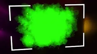 Fog Frame Transition Green Screen | Green Screen Photo transition