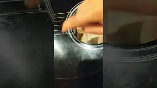 How to make an acoustic guitar sound like an electric guitar .