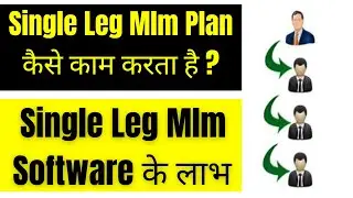 How Does a Single Leg Mlm Plan Work | Benefits of Single Leg MLM Software | Monoline Mlm Plan |