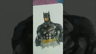 The dark knight's comic style art #art #trending #drawing #dc #batman