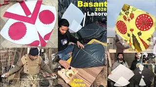 Kite Making in Heera Mandi Old Lahore Near Phajja Siri Paye for Basant 2026 #spring #trending