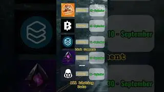 Top 5 Crypto Telegram Airdrops Listing Date 🤯🪂 #crypto #shorts #hamsterkombat