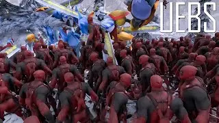 4.000 Omnimons vs 18.000 Deadpools- Ultimate Epic Battle Simulator 2- UEBS 2