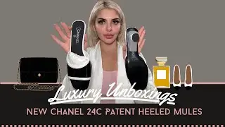 Chanel 24C Patent Black White Mules With Mini Heel Review