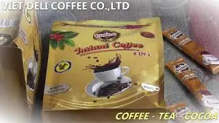 Viet Deli Coffee - Instant Coffee 3 in 1 - Bag 30 sticks - 35