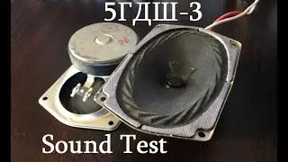 5ГДШ-3 Old Soviet Speaker Sound Test w/ Philips CD115