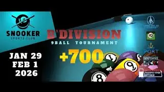 B&rsquo; DIVISION 9-BALL OPEN TOUR 2026🏆 LAST DAY
