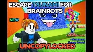 [New]Escape Tsunami For brainrots Uncopylocked | Roblox Studio