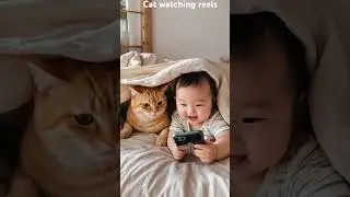 Cat watching Reels #narratedstories #kidsbooksreadaloud #kidsstory #englishstories #booksforkids