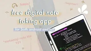 free digital note taking app for ios and android 📝 | metamoji note lite (goodnotes 5 alternative)~