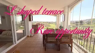 Expansive L shaped terrace, rare, exceptional apartment ☀️HACIENDA RIQUELME HR560