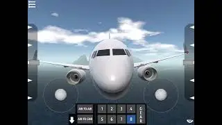 B-737 landing