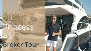Princess 43 Yacht Broker Tour | For Sale &pound;575,000 | One Marine Yacht Brokers