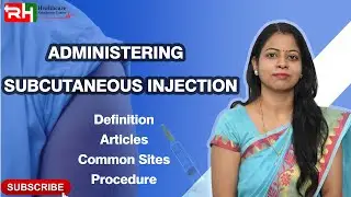 ADMINISTERING A SUBCUTANEOUS INJECTION 💉#SubcutaneousInjection #NursingSkills #InjectionTechnique
