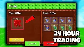 Can 24 HOURS of Trading Make INSANE PROFIT?! 🔥 | Grow a Garden