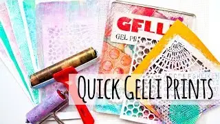 Quick Gelli Plate Printed Papers