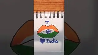 Great Indian flag painting on lips 🇮🇳|Desh Mere❤️🇮🇳#shorts #viral #trending #youtubeshorts