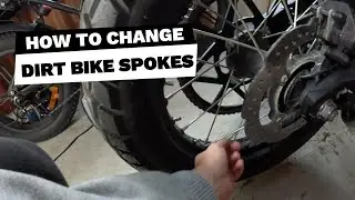 Dirt Bike Maintenance: Rear Tire Change & Spoke Repair - DIY - Zero FX