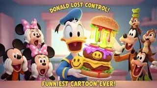 Donald Duck & Friends BURGER SHOP CHAOS 🍔🦆 | Funniest Cartoon Story for Kids