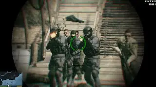 GTA 5 Franklin Use Sniper Shoot to Helicopter Six Star Escape
