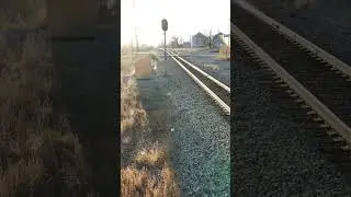 The old signal at mile post 235.6 on the NS KC District #drone #train #signal