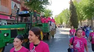 Romería de Tomelloso . - Salida de casetas,carrozas de verde y romeros hacia Pinilla 🍇