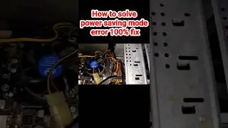 power saving mode error problem #shorts #powersavingmode #technoharish #pc #powersaving