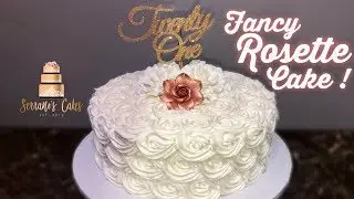 HOW TO MAKE A ROSETTE CAKE | EASY