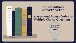 Коды доступа к вопросам с множественным выбором NCE/CECE/CPCE доктора Розенталя, январь 2026 г. #...