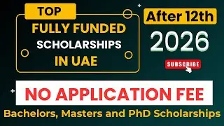 How to study abroad in UAE after 12th? | Fully Funded Scholarship for Bachelor