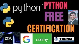 Python free Certification | IBM | GOOGLE| UDEMY| | SIMPLILEARN |ITRONIX  #python #freecertificate