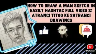 How to draw easy a man sketch #full video#atrangi Titoo ki Satrangi drawings 