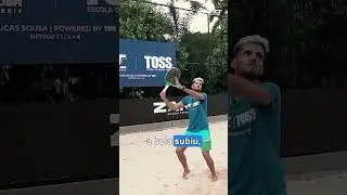 Free lesson from Lucas Sousa and Antomi Ramos on Smash ✍🏼🎯 #beachtennis #play #tip #lesson #smash