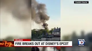 Fire causes stir inside Disney's Epcot Center