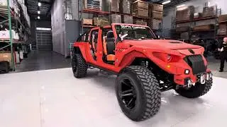 2023 Jeep Gladiator Spartan in Kevlar Orange with black and orange interior 506662