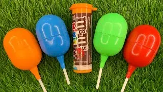 Satisfying video Asmr Lollipops candy and chocolate gummy candy unboxing video