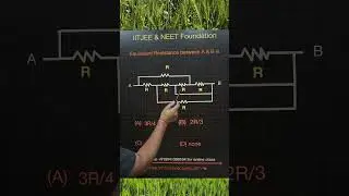 Equivalent resistance between A and B #resistance