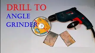 Convert Drill to Angle Grinder | How to convert drill machine into angle grinder