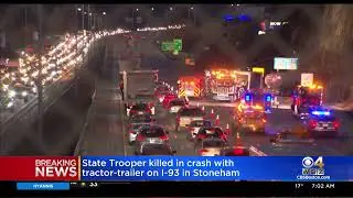 Massachusetts State Police Trooper Killed By Crash On I 93 In Stoneham