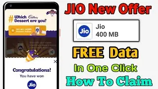 Jio New Offer Dessert Corner Play Win FREE 400MB Data Recharge Voucher Today Answer How To Claim