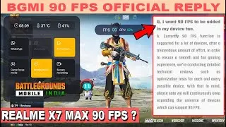 Realme X7 Max 90 Fps ? | BGMI 90 Fps Official Reply | Realme X7 Max Official 90 Fps