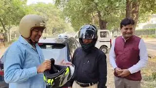 Helmets like these are given only out of friendship, not found in any market. 🇮🇳Helmet Man of India.