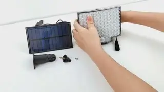 Уличный светодиодный светильник с внешней выносной солнечной панелью с Алиэкспресс.