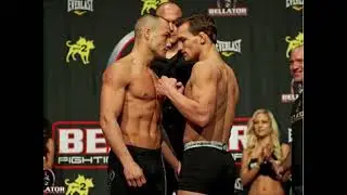 BELLATOR 58 WEIGH IN 11/18/2011 EDDIE ALVAREZ VS MICHAEL CHANDLER I HEATED FACE OFF