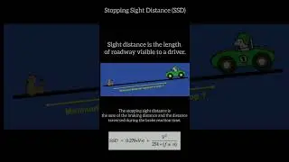 Stopping Sight Distance (SSD)#shorts
