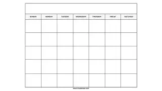 Free Printable Blank Calendar Template - VL Calendar