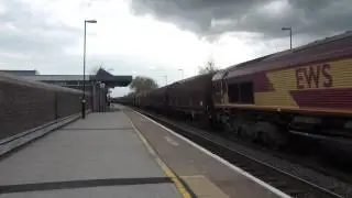(HD) 66158 Seen Passing Through Tamworth High Level