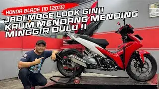 Modifikasi Honda blade 110 Rubah Jadi monoshock & Big bike look
